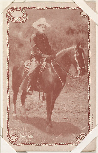 Tom Mix from Western Stars -- Special Sets Exhibits series (W414), Exhibit Supply Company, Commercial color photolithograph 