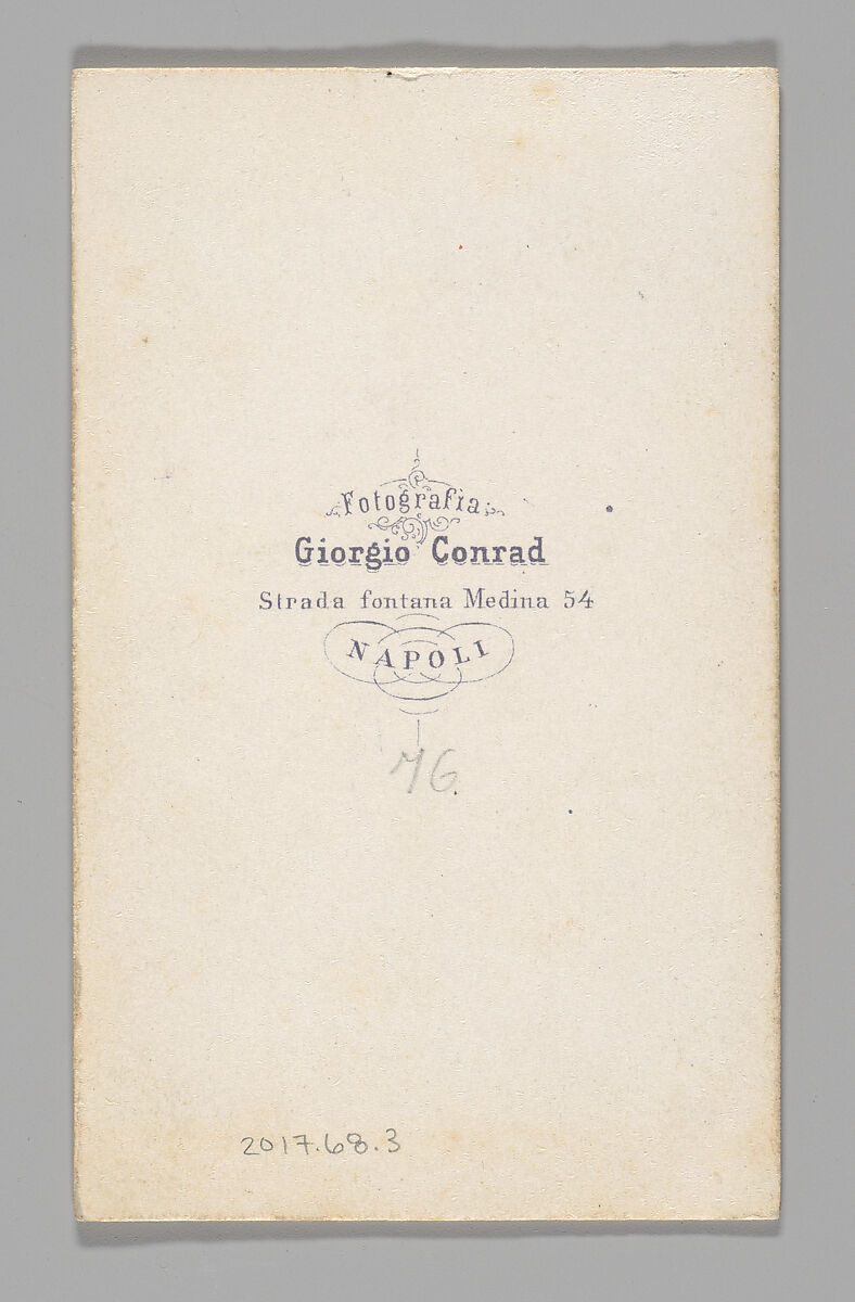 [Studio Portrait: Two Laundresses, Naples], Giorgio Conrad (Italian (born Switzerland), 1827–1889), Albumen silver print with applied color