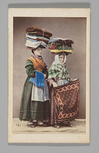 [Studio Portrait: Two Laundresses, Naples]