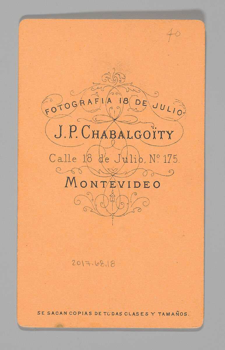 [Photo Collage: Musical Conductor], Juan Pedro Chabalgoity (Uruguayan, 1848–1909), Albumen silver print, lithograph