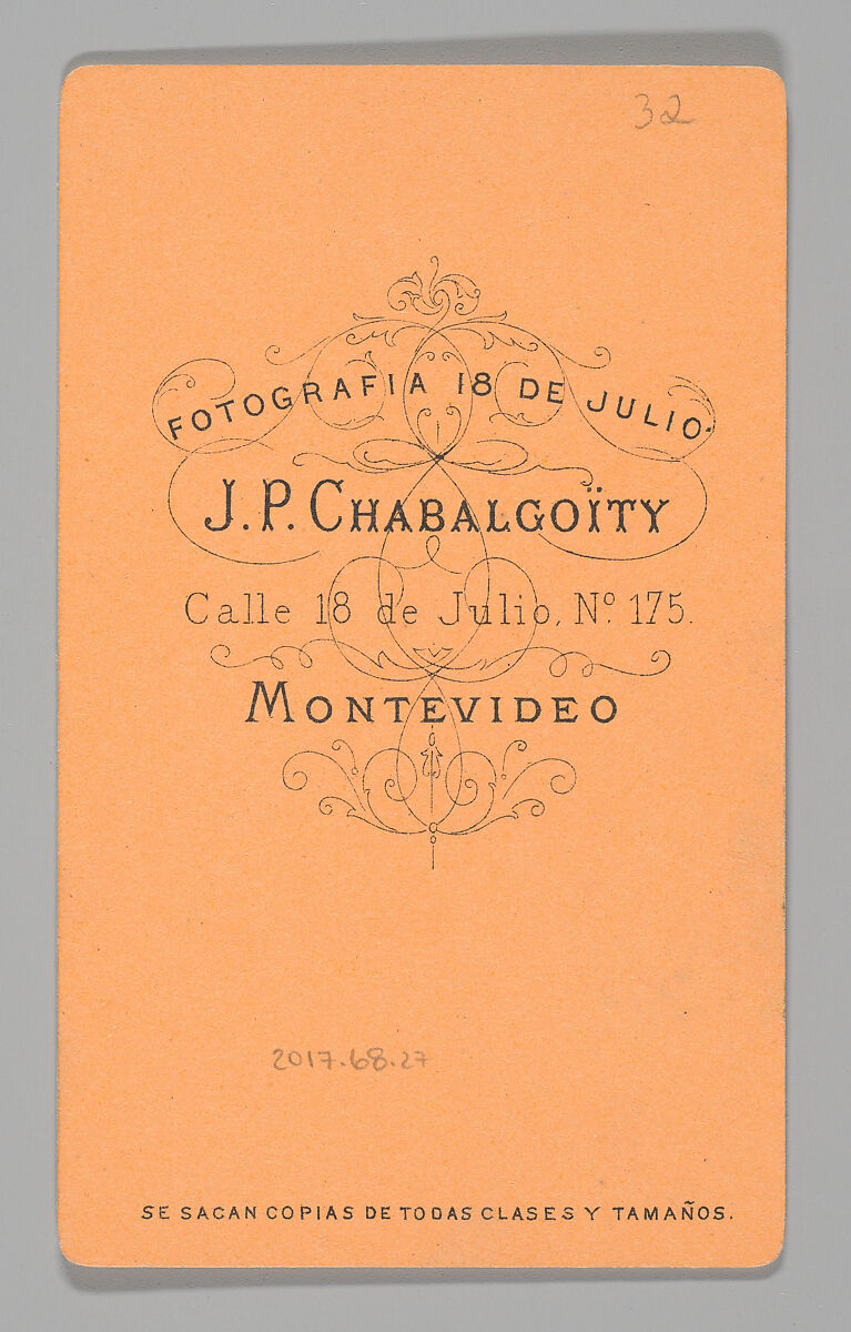 [Photo Collage: Man Sitting at Cocktail Table], Juan Pedro Chabalgoity (Uruguayan, 1848–1909), Albumen silver print, lithograph