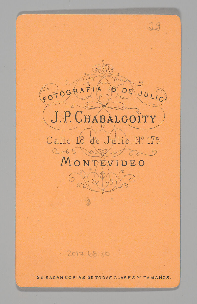 [Photo Collage: Girl with Doll], Juan Pedro Chabalgoity (Uruguayan, 1848–1909), Albumen silver prints, lithographs