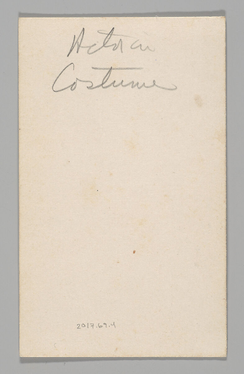 [Studio Portrait: Actor in Costume Wearing Long Beard, Japan], Unknown, Albumen silver print