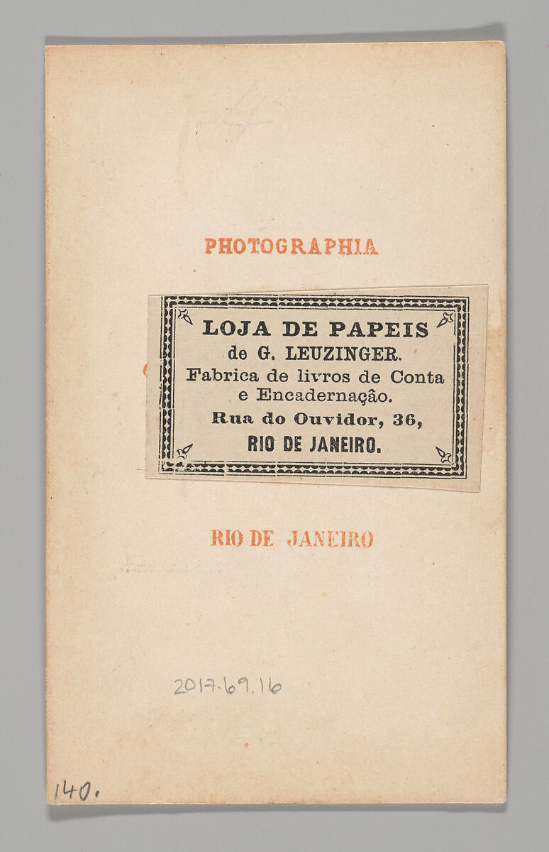 [Studio Portrait: Woman Standing Wearing Shawl, Brazil], Christiano Junior (Portuguese, active Argentina, 1832–1902), Albumen silver print