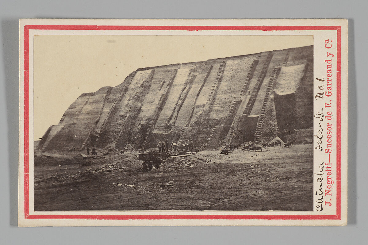 [Mining Site Chincha Islands, Lima], José Negretti (Peruvian, active 1860s), Albumen silver print 