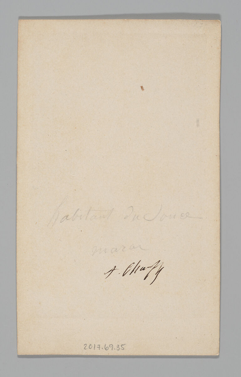 [Man, Morocco], Probably by A. Chauffy (active 1850s–80s), Albumen silver print