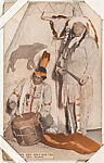 Oske-Non-Ton from Indians and Western Historical Scenes series (W417), Commercial photolithograph