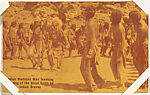 Indian Medicine Man Invoking Blessing from Indians and Western Historical Scenes series (W417), Exhibit Supply Company  American, Commercial color photolithograph