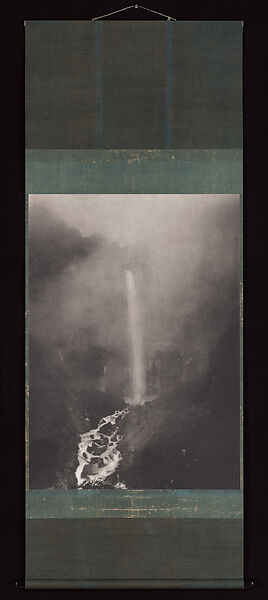 Kegon Waterfall, Hiroshi Sugimoto (Japanese, born Tokyo, 1948), Hanging scroll; lithograph made from a gelatin silver print, Japan