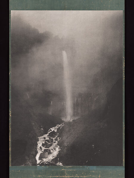 Kegon Waterfall, Hiroshi Sugimoto (Japanese, born Tokyo, 1948), Hanging scroll; lithograph made from a gelatin silver print, Japan 