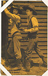 Two-Gun Sheriff captures a bandit from Western Stars or Scenes Exhibit Cards series (W412), Exhibit Supply Company  American, Commercial color photolithograph
