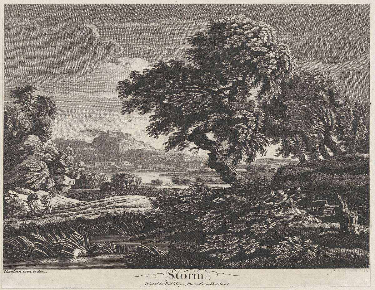 Storm, Jean-Baptiste-Claude Chatelain (British, London (?) ca. 1710–1758 London), Etching 