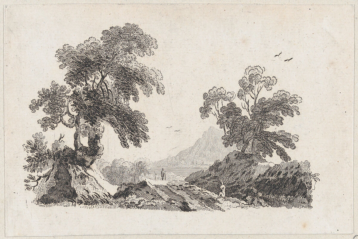 Landscape, Jean-Baptiste-Claude Chatelain (British, London (?) ca. 1710–1758 London), Etching 