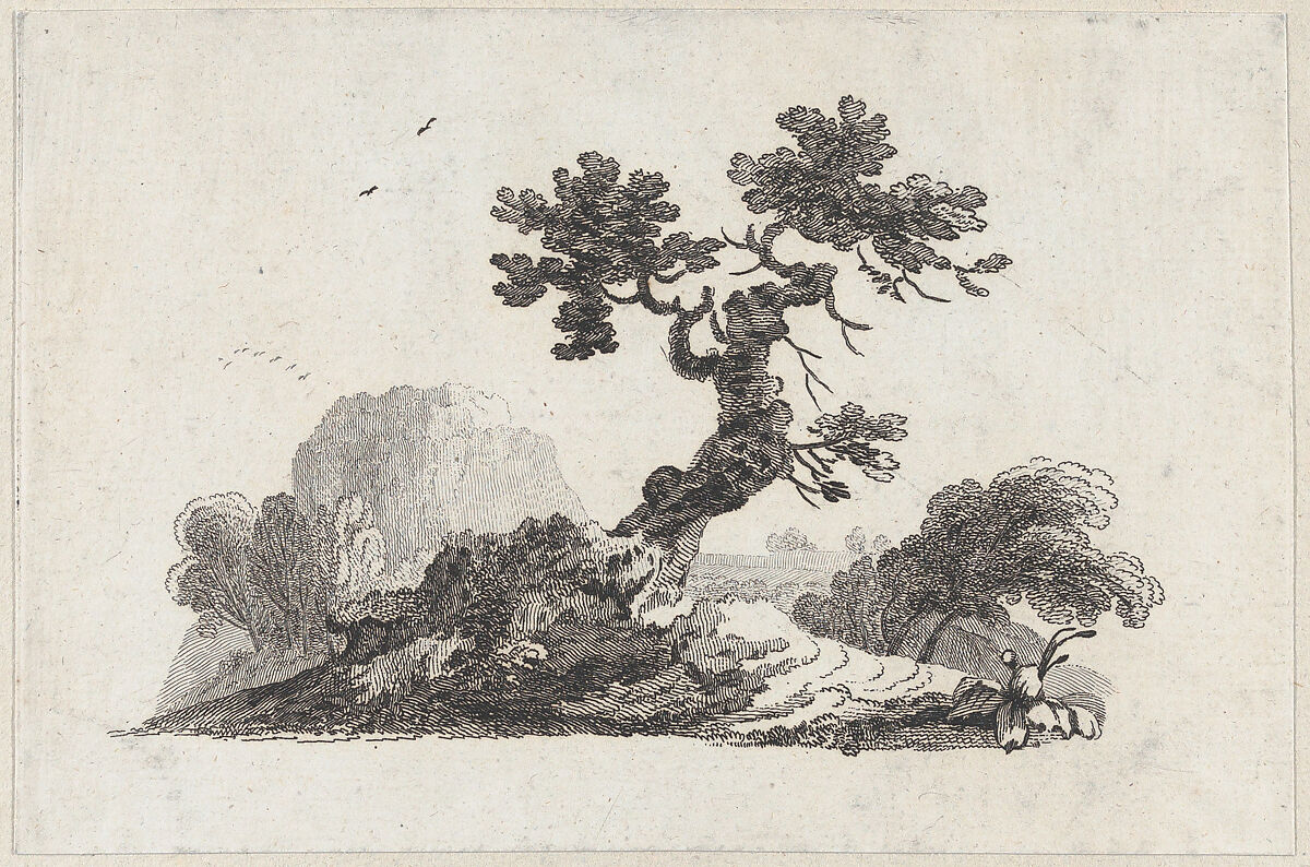 Landscape, Jean-Baptiste-Claude Chatelain (British, London (?) ca. 1710–1758 London), Etching 