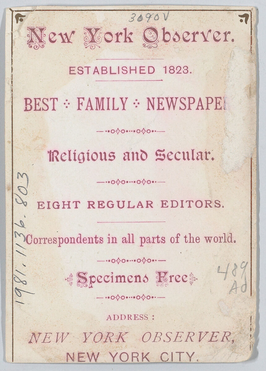 Valentine, Kate Greenaway (British, London 1846–1901 London), White card stock with gilding; chromolithography, gold lithography