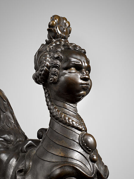 Aeolipile (Steamblower), Bronze with dark patina, silver, Southern German, Augsburg or Bohemian, Prague