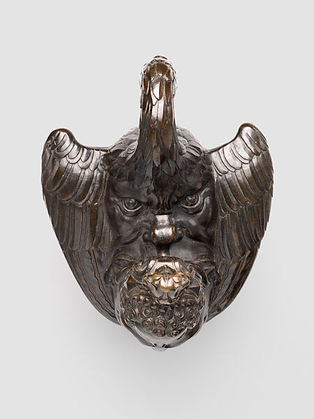 Aeolipile (Steamblower), Bronze with dark patina, silver, Southern German, Augsburg or Bohemian, Prague