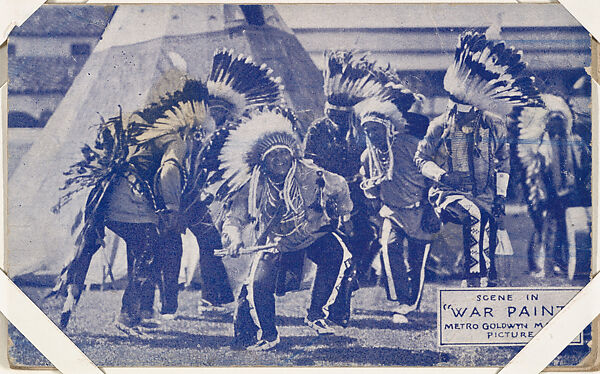 Scene in "War Paint" from Western Stars or Scenes Exhibit Cards series (W412), Commercial color photolithograph 