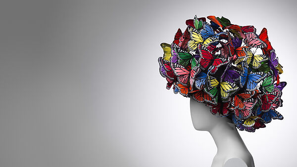 Hat, Philip Treacy (Irish, born 1966), straw, feathers, British