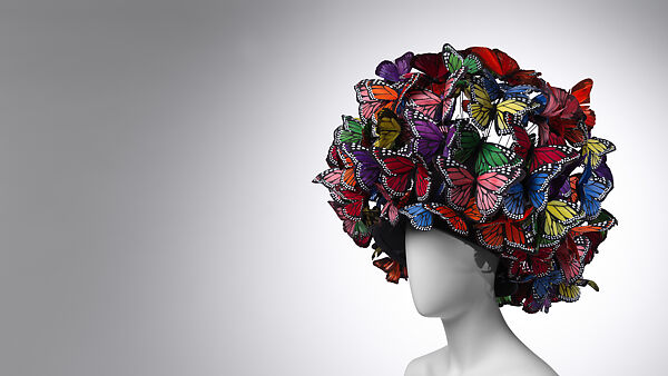 Hat, Philip Treacy (Irish, born 1966), straw, feathers, British