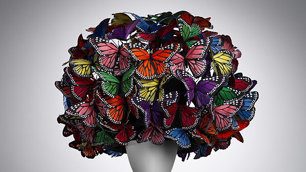 Hat, Philip Treacy (Irish, born 1966), straw, feathers, British