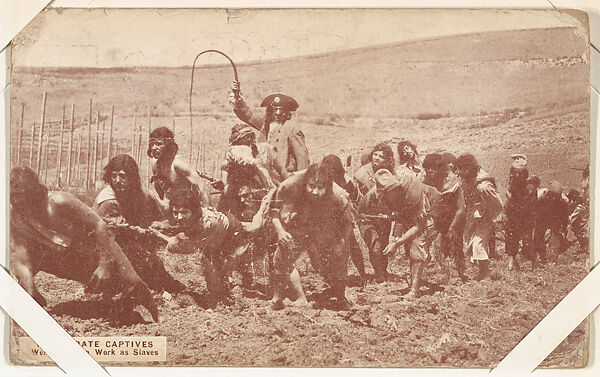 How Pirate Captives Were Made to Work as Slaves from Exhibit Cards Pirates and Historical Scenes series (W404), Commercial color photolithograph 
