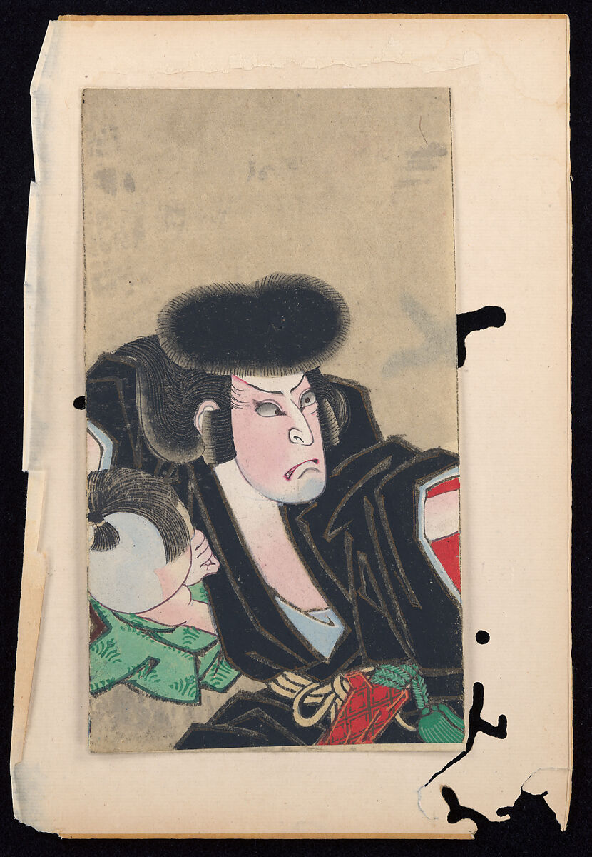 Album of Twenty Half-Length Portraits of Actors in Roles, Attributed to Shunbaisai Hokuei 春梅斎北英 (Japanese, active 1829–1837, died 1837), Folding album; ink and color on paper, Japan