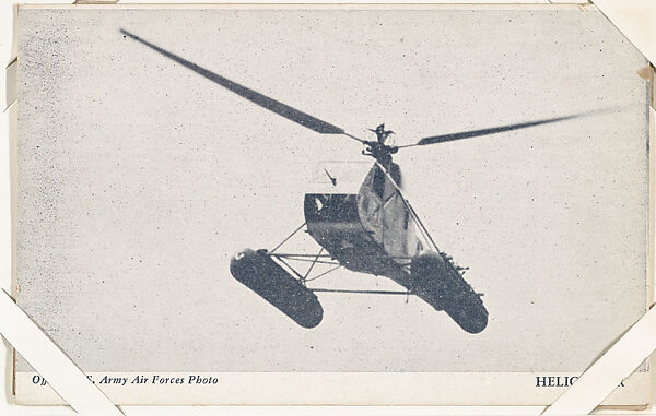 Helicopter from Military--Official Photos cards (W615), Commercial photolithograph 
