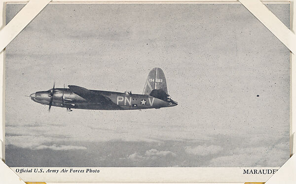 Marauder from Military--Official Photos cards (W615), Commercial photolithograph 