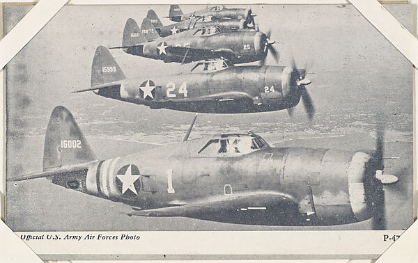P-47 from Military--Official Photos cards (W615), Commercial photolithograph 