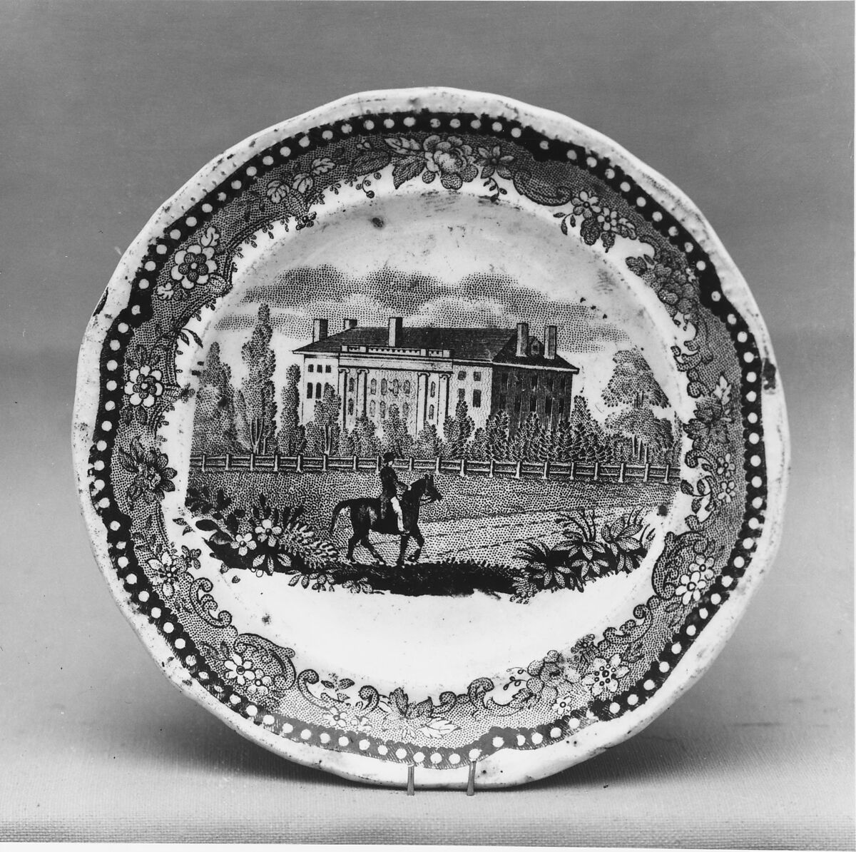 Soup Plate, Job &amp; John Jackson (active 1831–35), Earthenware, transfer-printed, British (American market) 