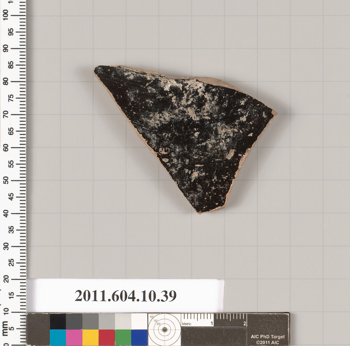Terracotta fragment of a kylix (drinking cup)?, Terracotta, Etruscan