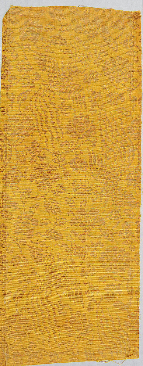 Sutra Cover with Pattern of Phoenixes among Flowers, Silk and metallic thread, China 