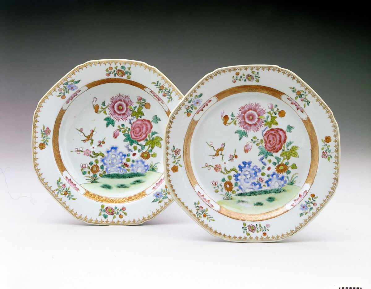 Soup Plate, Porcelain, Chinese