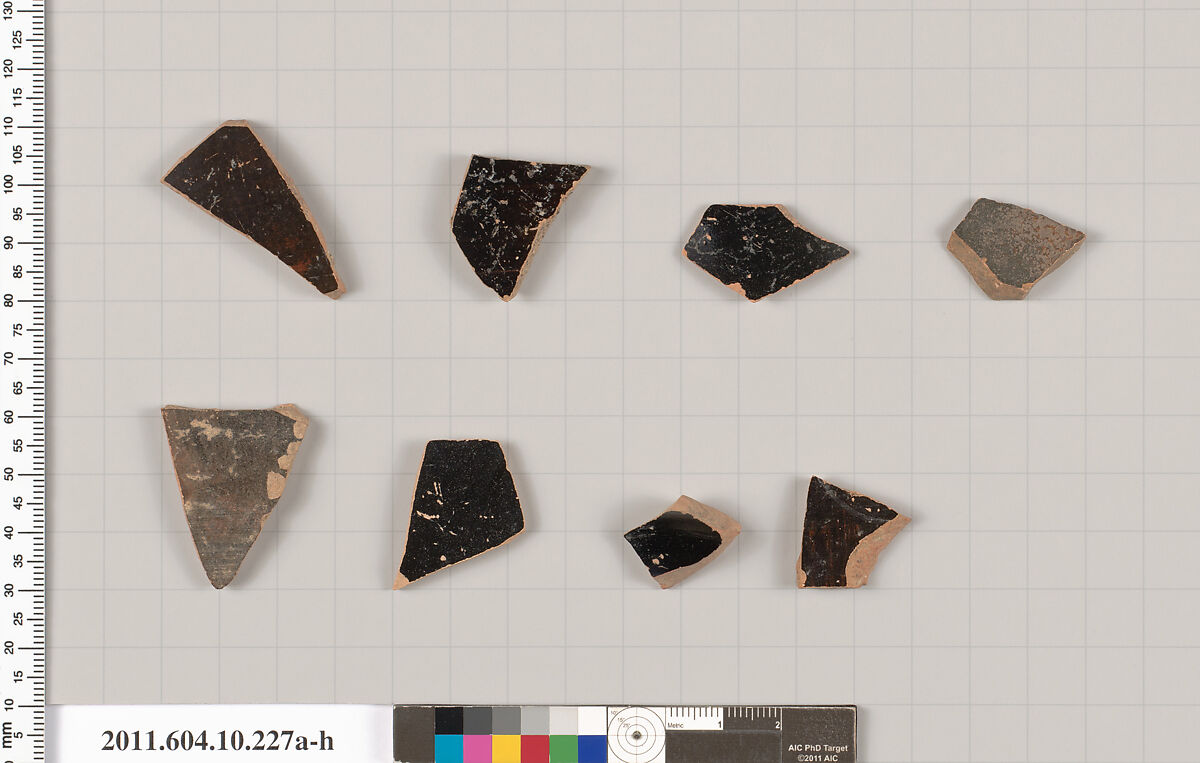 Terracotta fragments of closed shapes | Etruscan | Archaic/Classical ...