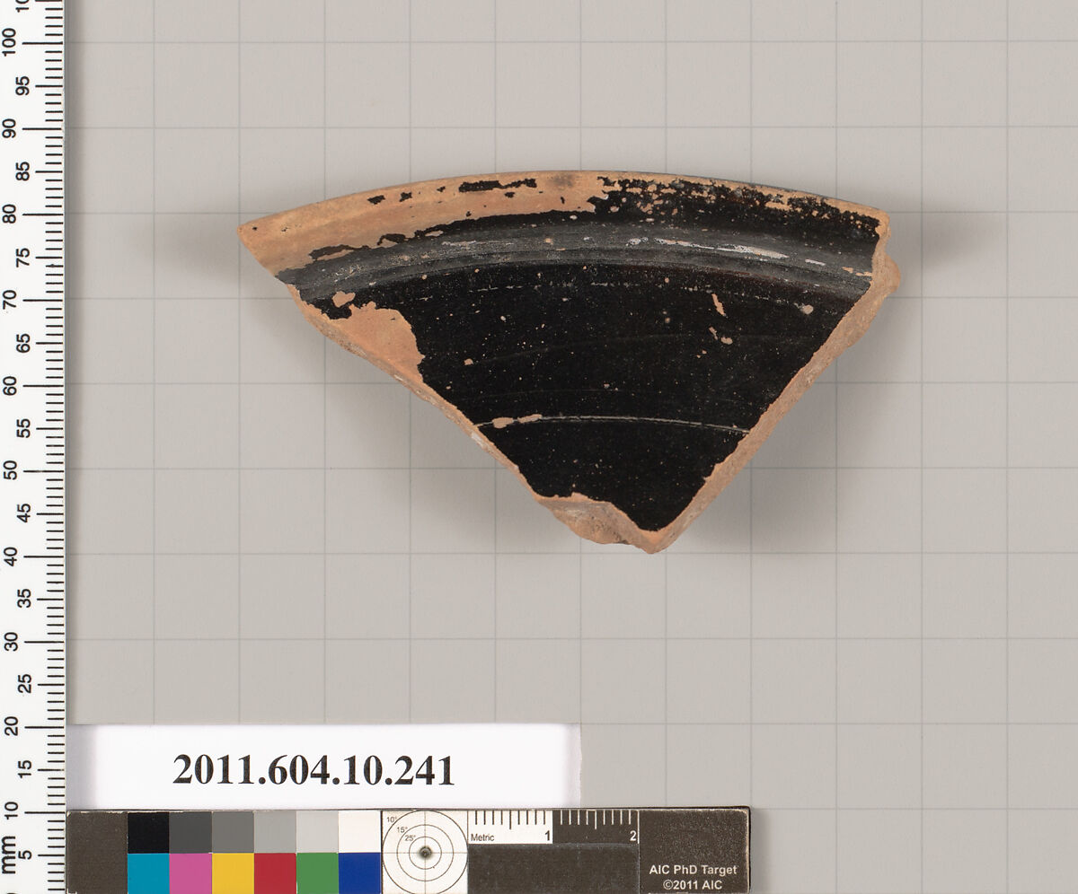 Terracotta fragment of a "fish plate"?, Terracotta, Etruscan