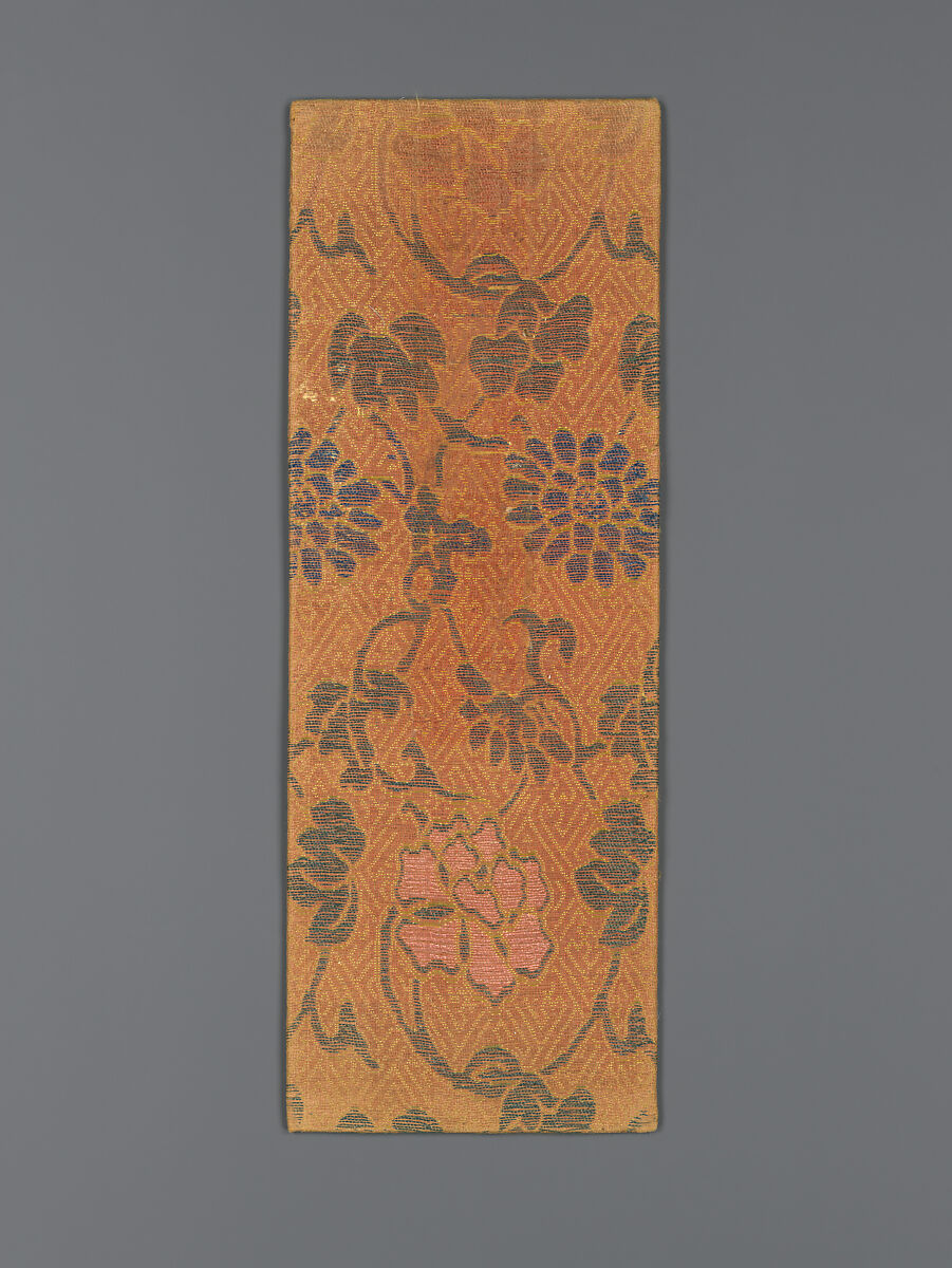 Sutra Cover with Various Flowers and Leaves with Scrolling Stems, Silk, China 