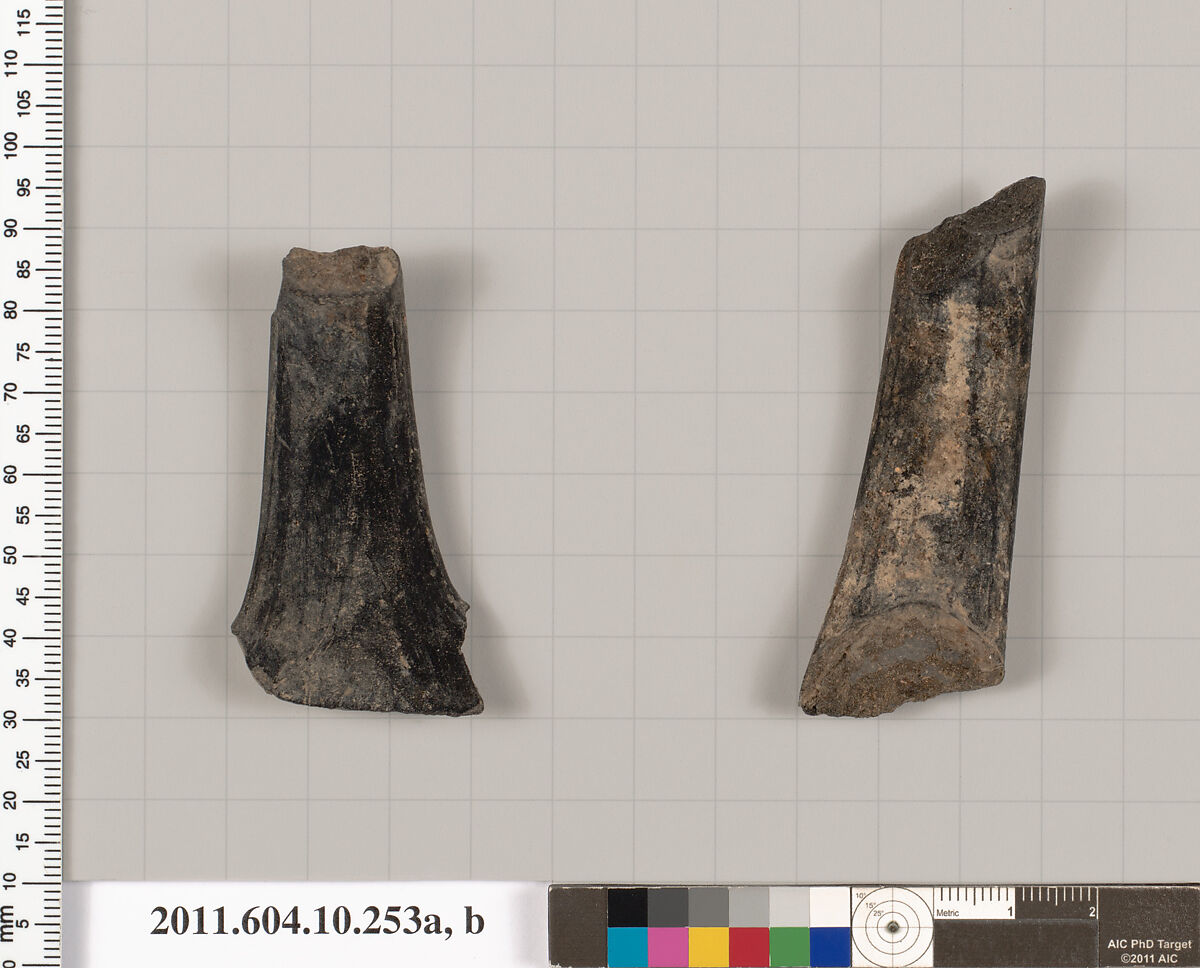 Terracotta fragments from kyathoi (single handled cups)?, Terracotta, Etruscan