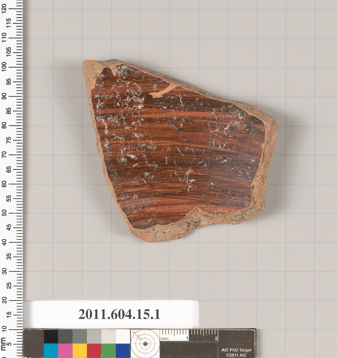 Terracotta fragment of a hydria (water jar), Terracotta, Greek, Caeretan