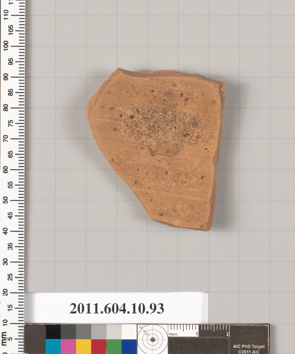 Terracotta fragment of an oinochoe (jug), Attributed to the Torcop Group [K. Heuer], Terracotta, Etruscan