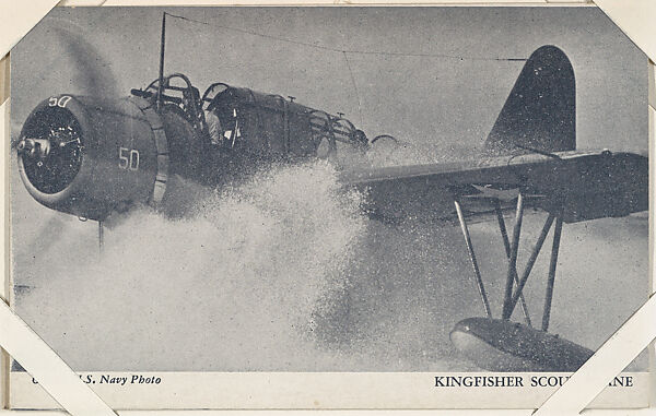 Kingfisher Scout Plane from Military--Official Photos cards (W615), Commercial photolithograph 