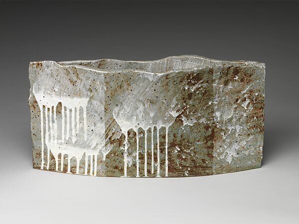 Chaos, Yoon Kwang-Cho (Korean, born 1946), Stoneware with white slip and ash glaze, Korea 