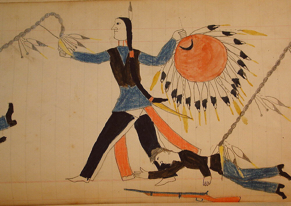 Maffet Ledger: Drawing, Graphite, watercolor, and crayon on paper, Southern and Northern Cheyenne