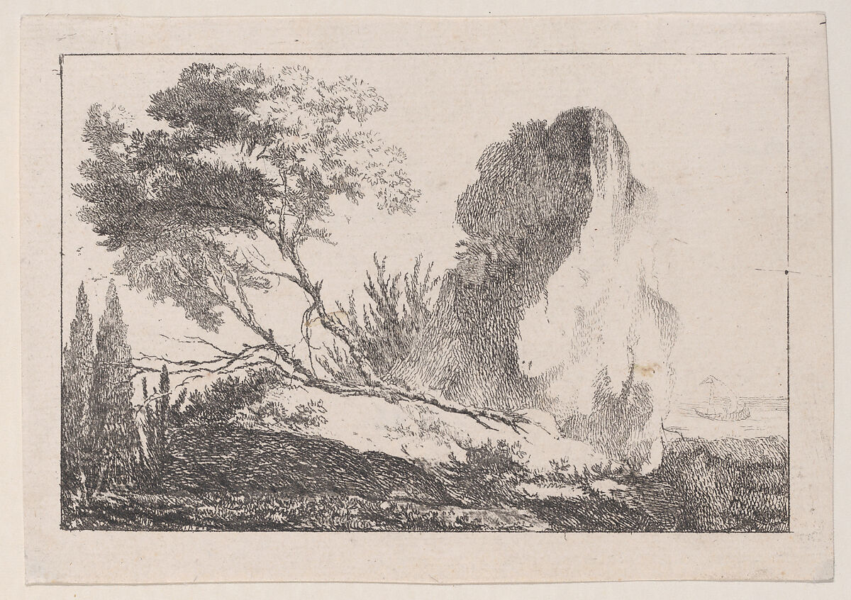 Landscape, Louis Philippe Joseph, duc de Chartres (French, 1726–1785), Etching 
