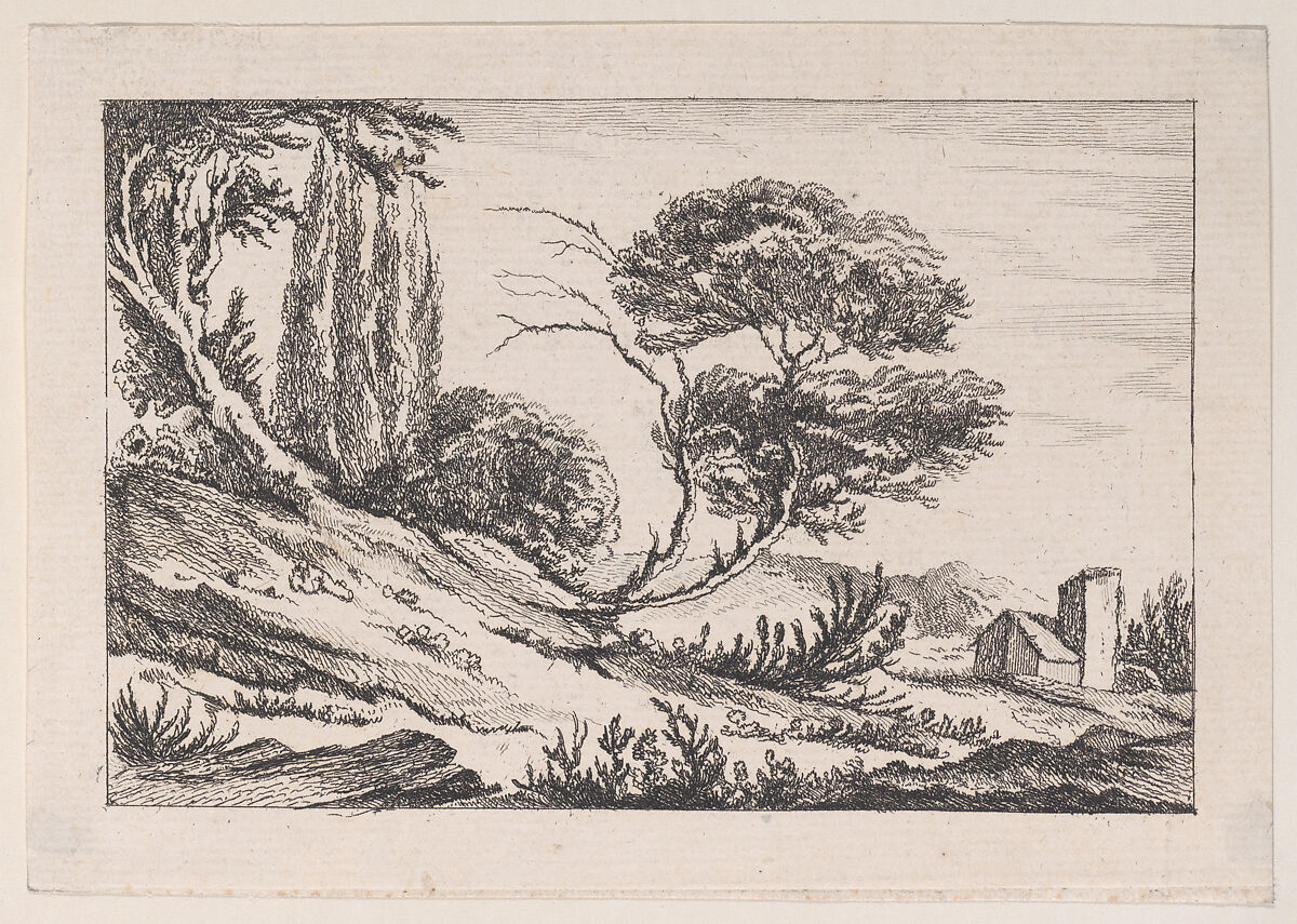 Landscape, Louis Philippe Joseph, duc de Chartres (French, 1726–1785), Etching 