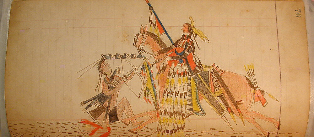 Maffet Ledger: Drawing, Graphite, watercolor, and crayon on paper, Southern and Northern Cheyenne