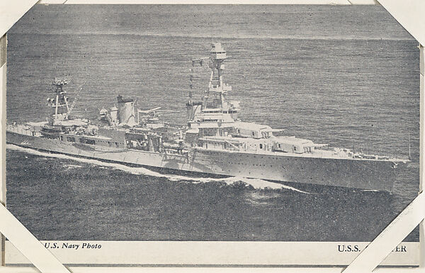 U.S.S. Chester from Military--Official Photos cards (W615), Commercial photolithograph 