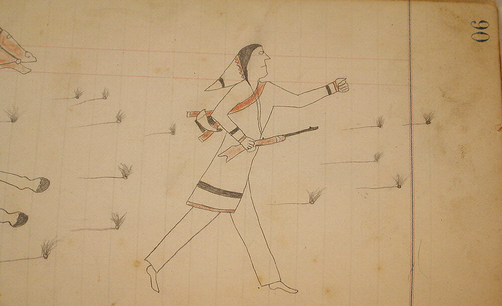 Maffet Ledger: Drawing, Graphite, watercolor, and crayon on paper, Southern and Northern Cheyenne