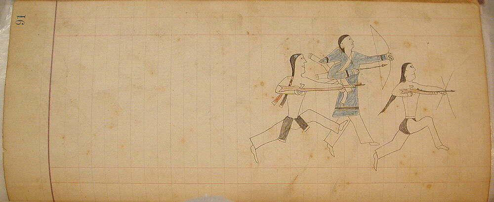 Maffet Ledger: Drawing, Graphite, watercolor, and crayon on paper, Southern and Northern Cheyenne 