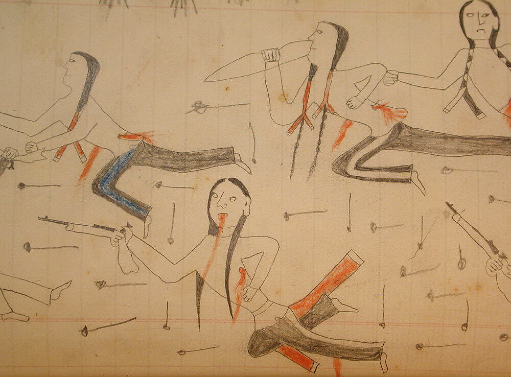 Maffet Ledger: Drawing, Graphite, watercolor, and crayon on paper, Southern and Northern Cheyenne